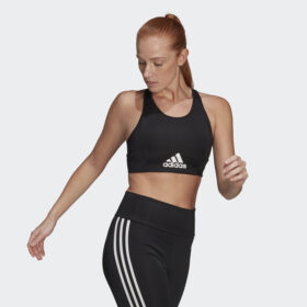 สปอร์ตบรา ADIDAS AEROREADY DESIGNED 2 MOVE LOGO - Black/White (GL3833)