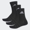 ถุงเท้ายาว ADIDAS CUSHIONED CREW SOCKS (3 Pairs) - Black/Black/White (DZ9357)