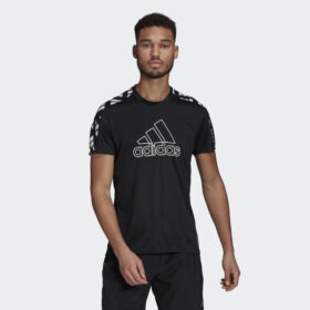 เสื้อกีฬาผู้ชาย ADIDAS OWN THE RUN CELEBRATION TEE - Black/White (GM1592)
