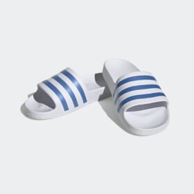 รองเท้าแตะ ADIDAS ADILETTE AQUA  - Cloud White/Blue Fusion Met. (HP6295)