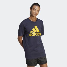 เสื้อยืดผู้ชาย ADIDAS ESSENTIALS BIG LOGO - Legend Ink/Bold Gold (IC9359)