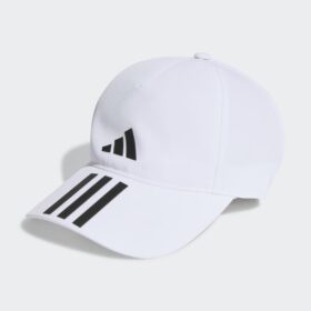 หมวก ADIDAS  3-STRIPES AEROREADY RUNNING TRAINING - White/Black (HT2043)